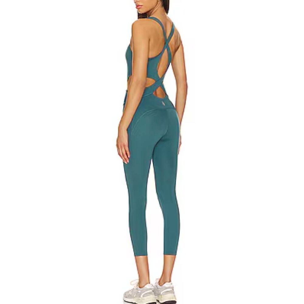 FP Movement Back It Up Jumpsuit In Pacific Free People Size M - Picture 3 of 9